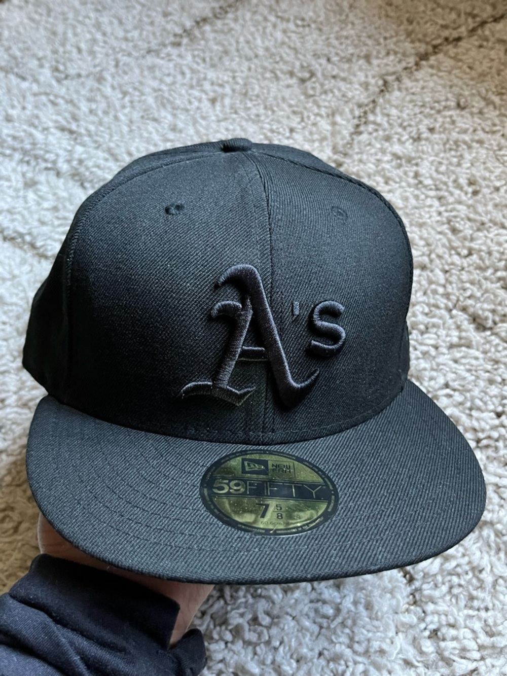 New Era black Oakland Athletics 59Fifty Fitted Cap